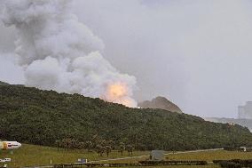 JAXA's Epsilon rocket engine catches fire