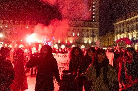 A Demonstration To Protest Against Violence Against Women.