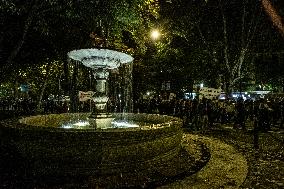 Demonstration In Madrid Against Violence Against Women For 25N