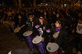 Demonstration In Madrid Against Violence Against Women For 25N