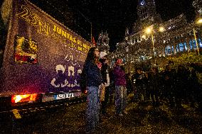 Demonstration In Madrid Against Violence Against Women For 25N