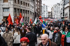 Pro-Palestinian Demonstration In Milan