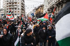 Pro-Palestinian Demonstration In Milan