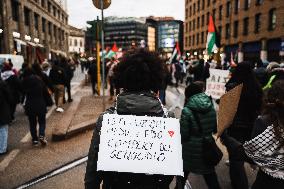 Pro-Palestinian Demonstration In Milan