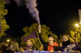 International Day For The Elimination Of Violence Against Women In Madrid