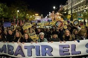 International Day For The Elimination Of Violence Against Women In Madrid