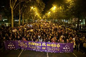 International Day For The Elimination Of Violence Against Women In Madrid