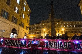 Rally Marks International Day For The Elimination Of Violence Against Women In Italy