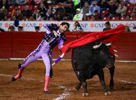 Sergio Flores And Borja Jiménez Perform Bullfighting In Mexico