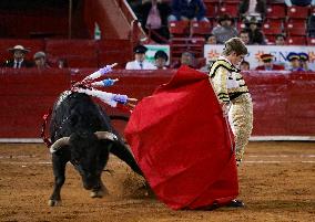 Sergio Flores And Borja Jiménez Perform Bullfighting In Mexico