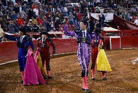 Sergio Flores And Borja Jiménez Perform Bullfighting In Mexico