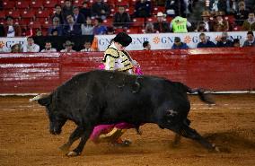 Sergio Flores And Borja Jiménez Perform Bullfighting In Mexico