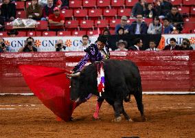 Sergio Flores And Borja Jiménez Perform Bullfighting In Mexico