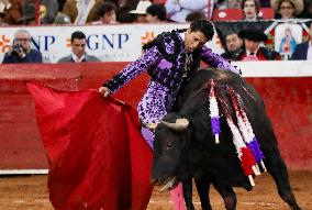 Sergio Flores And Borja Jiménez Perform Bullfighting In Mexico