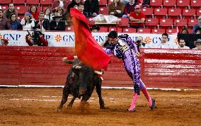 Sergio Flores And Borja Jiménez Perform Bullfighting In Mexico