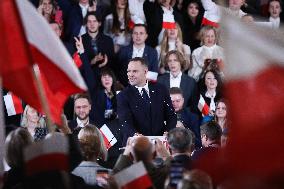 Announcement Of Karol Nawrocki As A Candidate In The Presidential Elections In Krakow