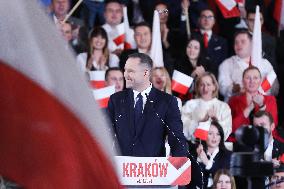 Announcement Of Karol Nawrocki As A Candidate In The Presidential Elections In Krakow