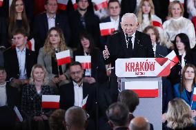 Announcement Of Karol Nawrocki As A Candidate In The Presidential Elections In Krakow