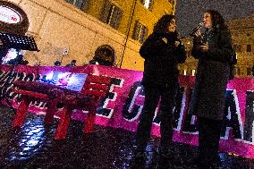 Rally Marks International Day For The Elimination Of Violence Against Women In Italy