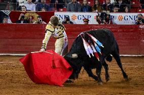 Sergio Flores And Borja Jiménez Perform Bullfighting In Mexico