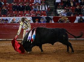 Sergio Flores And Borja Jiménez Perform Bullfighting In Mexico