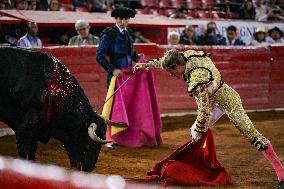 Sergio Flores And Borja Jiménez Perform Bullfighting In Mexico