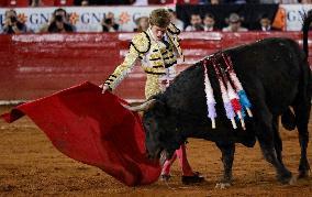 Sergio Flores And Borja Jiménez Perform Bullfighting In Mexico