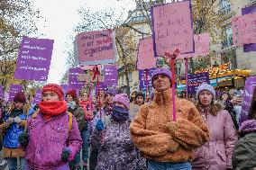 Protest to Condemn Violence Against Women - Paris