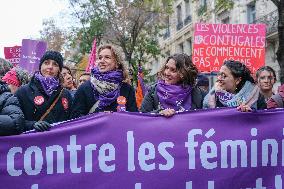 Protest to Condemn Violence Against Women - Paris