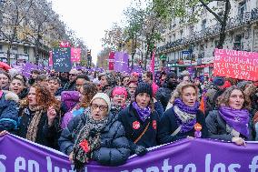 Protest to Condemn Violence Against Women - Paris