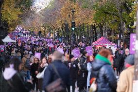 Protest to Condemn Violence Against Women - Paris