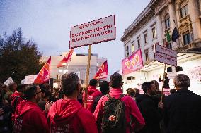 Presidium Against The Criminalization Of Pregnancy For Others And For Others Organized By Famiglie Arcobaleno Demonstration In M