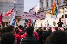 Presidium Against The Criminalization Of Pregnancy For Others And For Others Organized By Famiglie Arcobaleno Demonstration In M