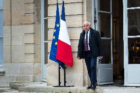 Group Leaders Leaves Matignon - Paris