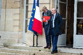 Group Leaders Leaves Matignon - Paris