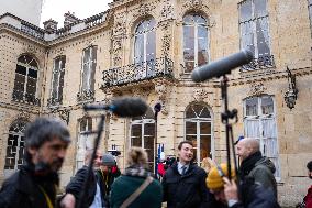 Group Leaders Leaves Matignon - Paris