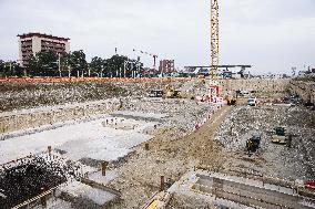 The Press Conference To Present The First Private Construction Site In The Former Falck Union Zero Area In Milan