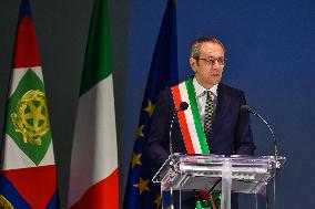 Sergio Mattarella At The 30th Anniversary Of The Flood That Hit Alessandria And Neighboring Municipalities