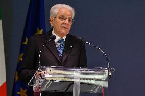 Sergio Mattarella At The 30th Anniversary Of The Flood That Hit Alessandria And Neighboring Municipalities