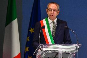 Sergio Mattarella At The 30th Anniversary Of The Flood That Hit Alessandria And Neighboring Municipalities