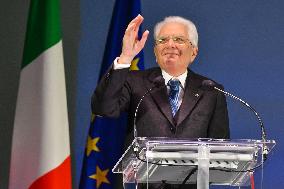 Sergio Mattarella At The 30th Anniversary Of The Flood That Hit Alessandria And Neighboring Municipalities