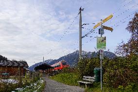 Deutsche Bahn Regional Train To Mittenwald In Scenic Garmisch-Partenkirchen Area