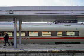 Deutsche Bahn ICE Train At Garmisch-Partenkirchen Train Station