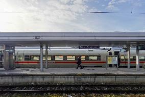 Deutsche Bahn ICE Train At Garmisch-Partenkirchen Train Station