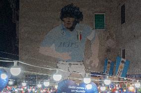 Napoli Club And Fans Pay Tribute To Maradona