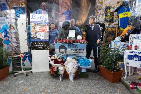 Napoli Club And Fans Pay Tribute To Maradona