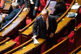 Debate and voting session on the Mercosur free-trade treaty at The National Assembly - Paris