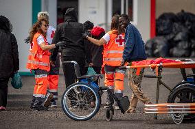 Several migrants arrive at the port of La Restinga - El Hierro