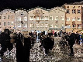 A Fiery Bavarian Tradition Lights Up The Night. Vivid Scenes From The Annually Krampus Run In Bad Tölz, Bavaria