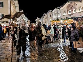 A Fiery Bavarian Tradition Lights Up The Night. Vivid Scenes From The Annually Krampus Run In Bad Tölz, Bavaria